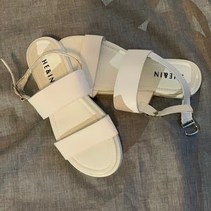 SHEIN Open Toe Slingback Platform Sandals NWOT